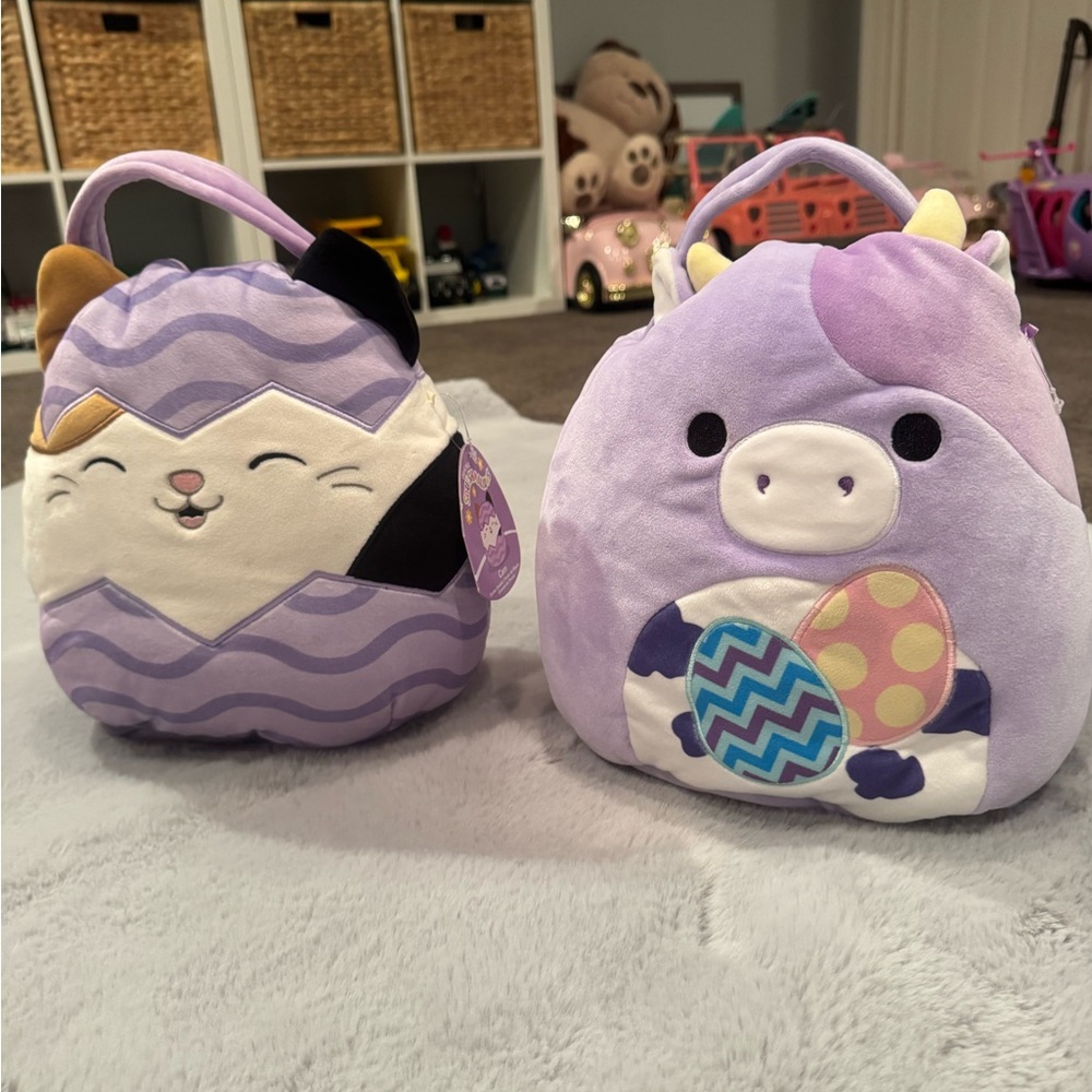 Squishmallows Easter basket bundle squishmallow Easter baskets Stuffed Animals